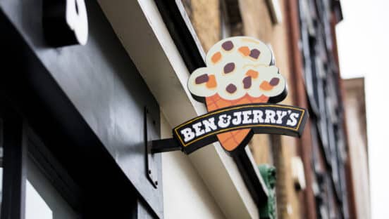 Ben & Jerry's signage.