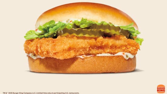 Burger King's Fiery Fish Sandwich.