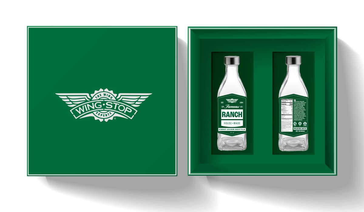 Wingstop's Official ranch bottle.