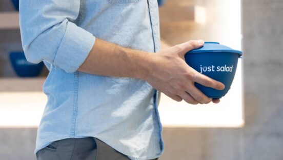 Just Salad's reusable bowl.