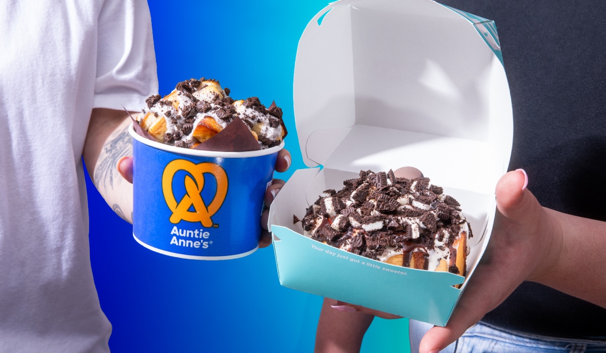 Aunntie Anne's and Cinnabon Oreo treats.