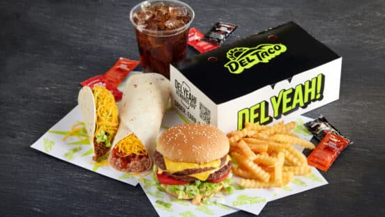 Del Taco's value box.