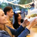 Street food in a food truck.