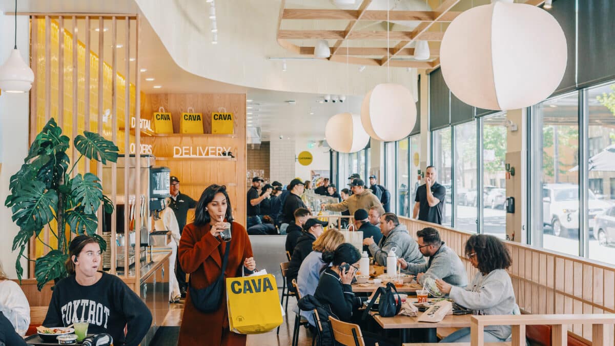CAVA dining room.