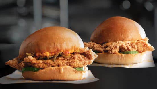 Golden Chick's Pimento Crunchwich Sandwich.