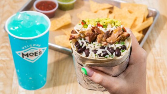 Moe's burrito.