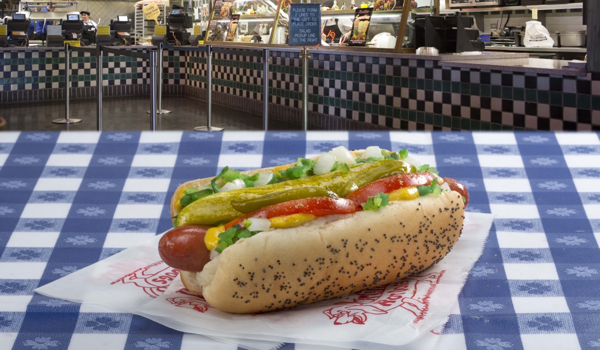 Portillo's hot dog.