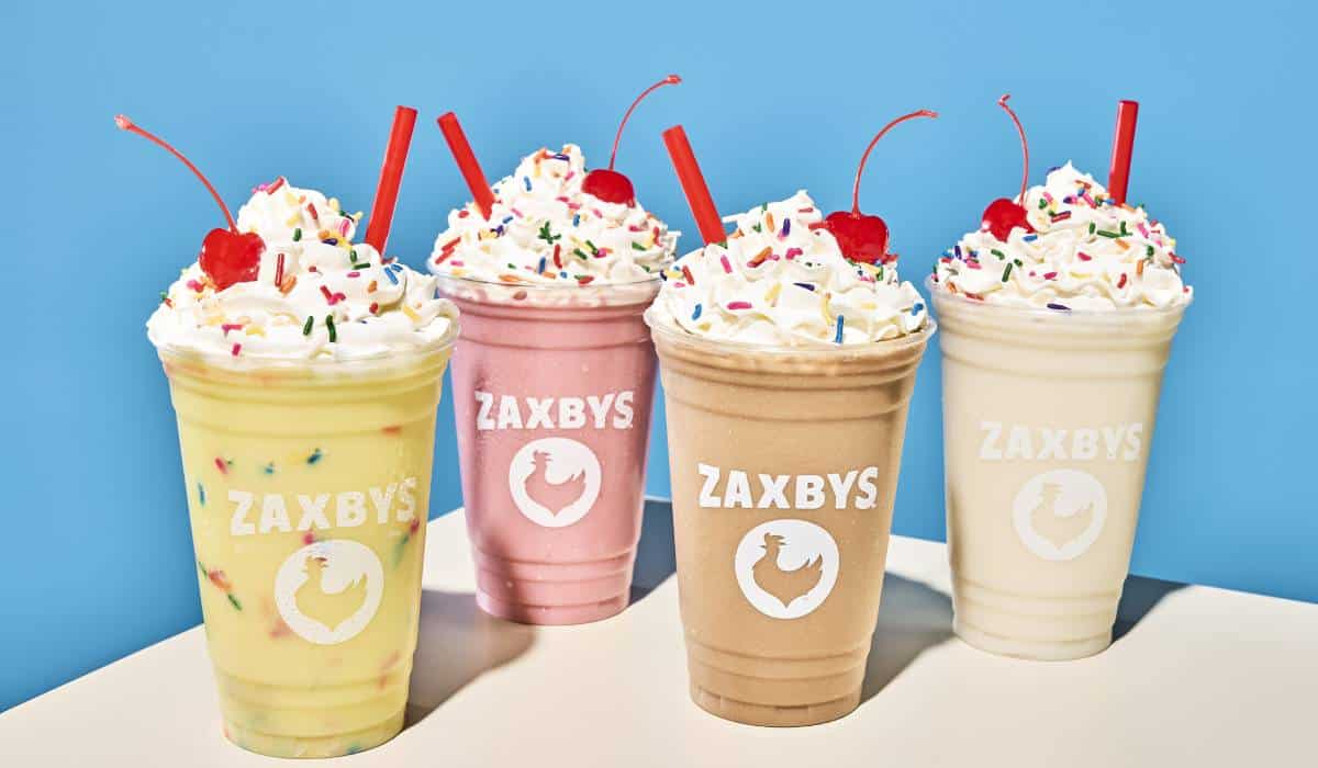 Zaxbys Handcrafted Milkshakes.