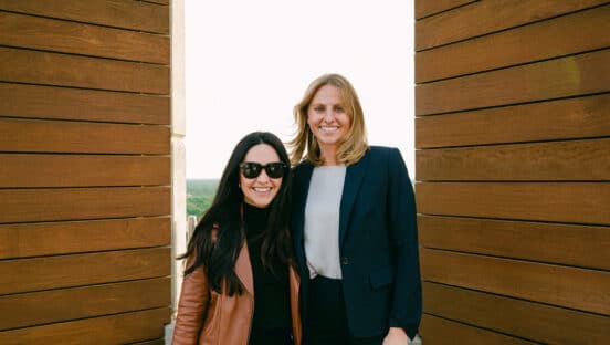 Alexis Woodman (right).