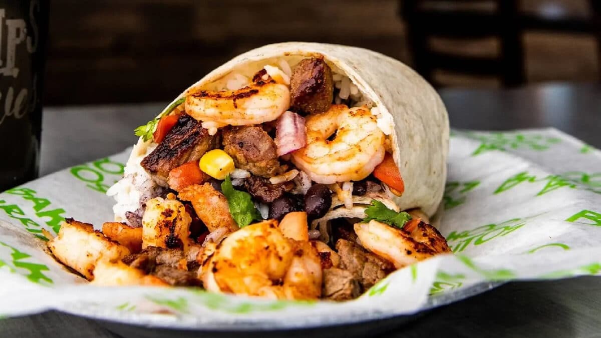 Burrito from Bubbakoo's Burritos.