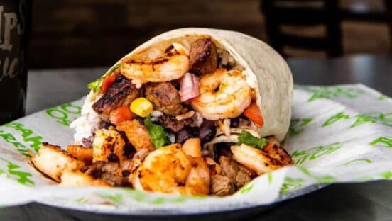 Burrito from Bubbakoo's Burritos.