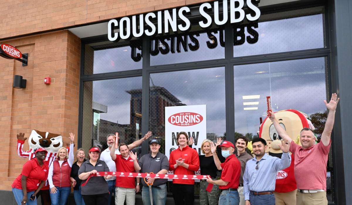 Cousins Subs ribbon cutting.