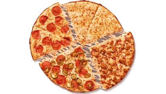 Little Caesars' Fantastic Four pizza.