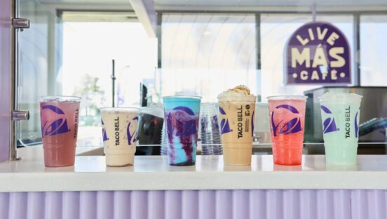 Drinks from Live Más Cafe.