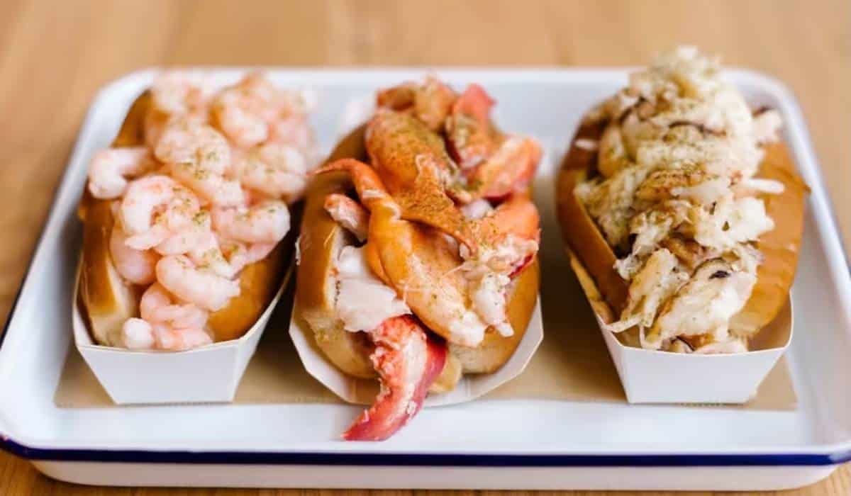 Lobster rolls from Luke's Lobster.