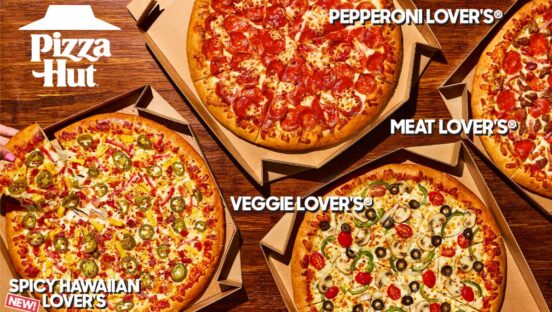 Pizza Hut's new Hut Lover's lineup.