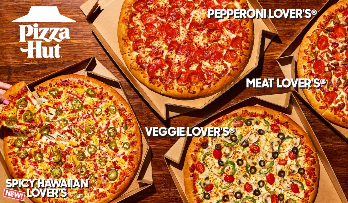 Pizza Hut's new Hut Lover's lineup.