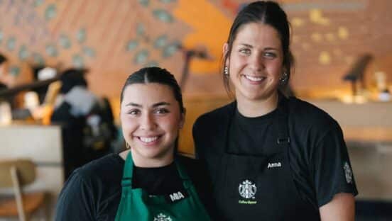 Starbucks employees.