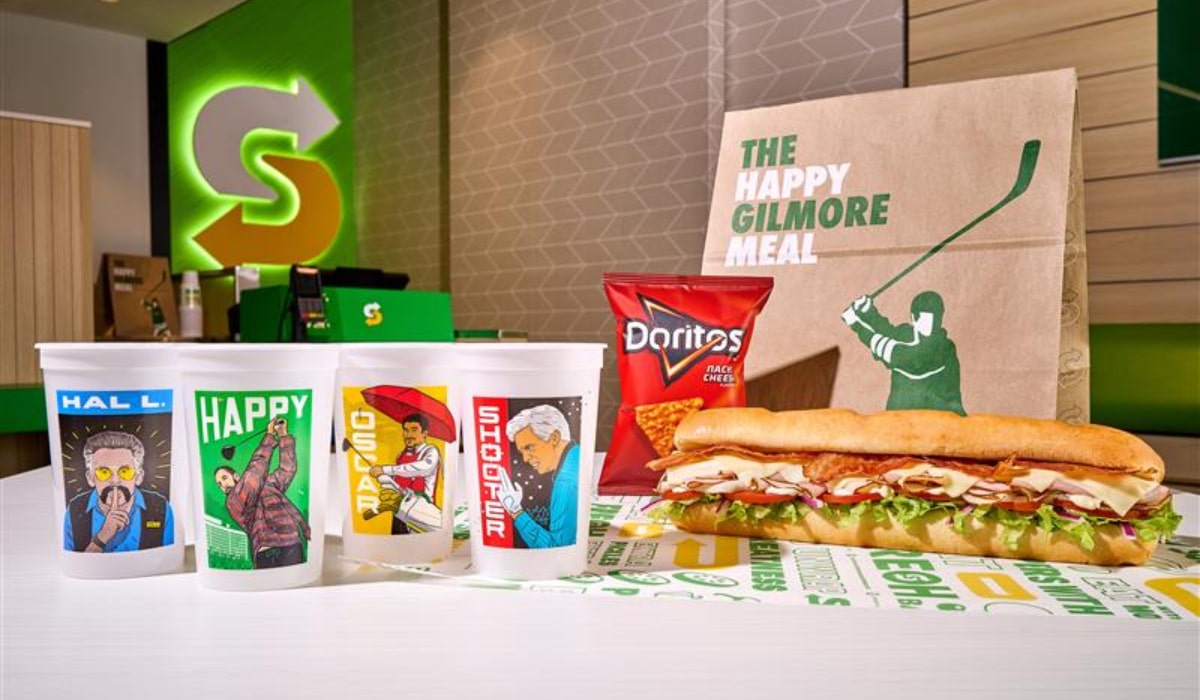 The Happy Gilmore Meal and collectible cups.