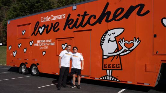 Little Caesars food truck.