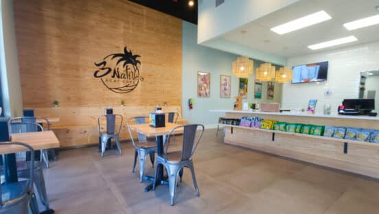 3Natives Acai Cafe with the new signage.