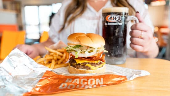 A&W food.