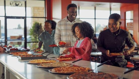 Cicis Pizza buffet.