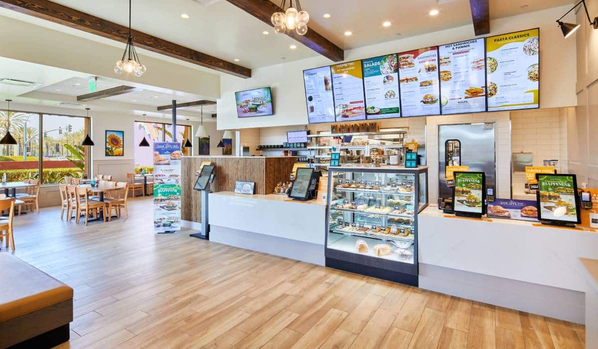 Corner Bakery Cafe interior.