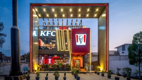 KFC store in India.