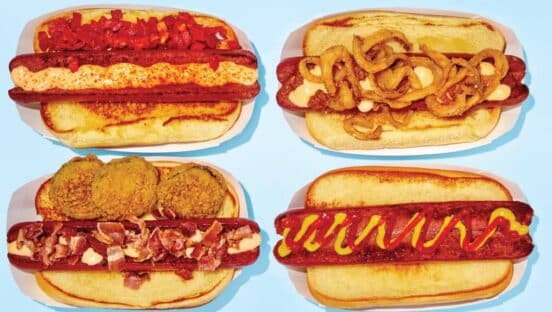 Shake Shack hot dogs.