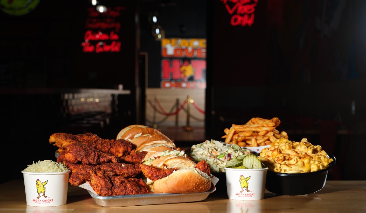 Angry Chickz food.