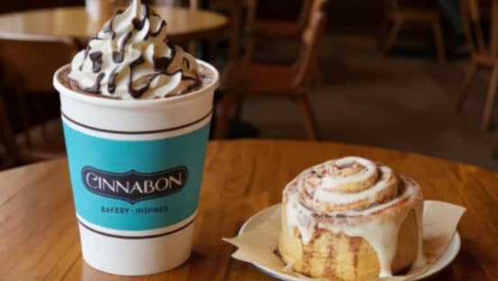 Cinnabon beverage.