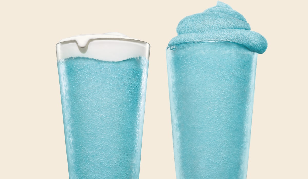 Cotton Candy Frozen Drink from Burger King.