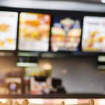Stock image of fast food background.