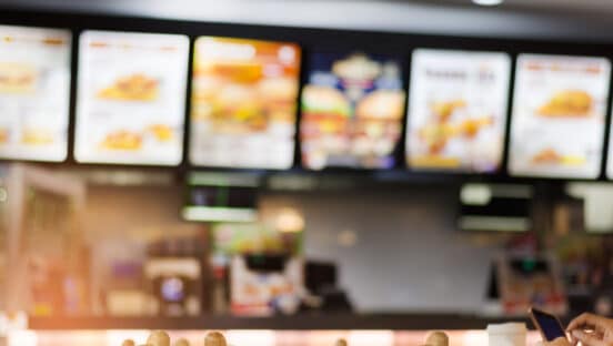 Stock image of fast food background.
