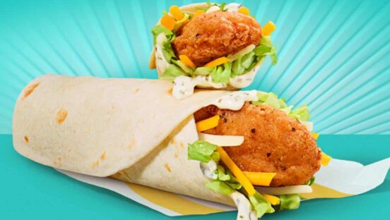 McDonald's Snack Wrap.