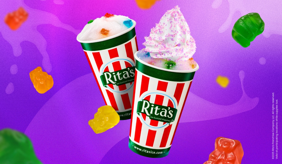 Rita's Gummy Bear Italian Ice.