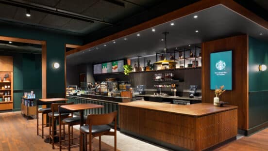 A new design for Starbucks.