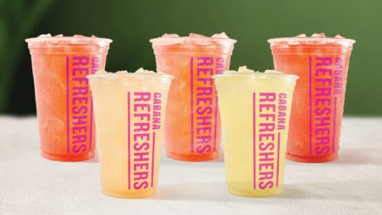 Taco Cabana refreshers.