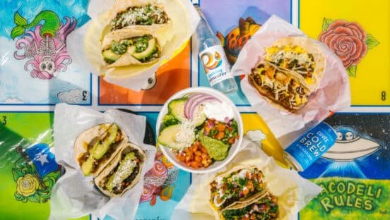 Tacodeli food.