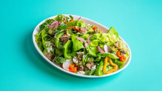 The Manzana Steak Salad.