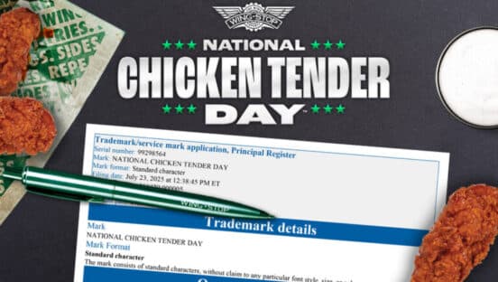 National Chicken Tender Day graphic.