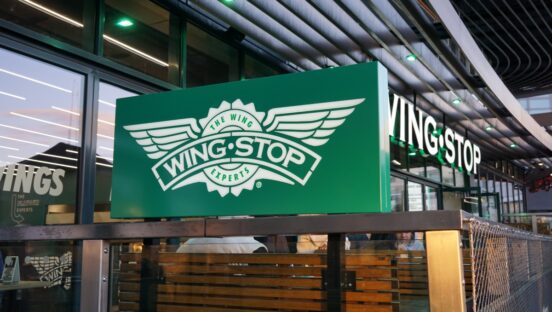 Wingstop signage.