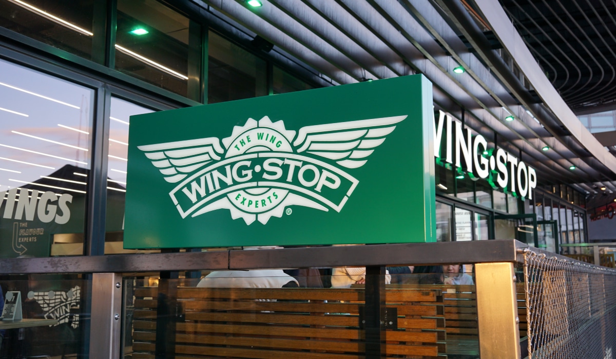 Wingstop signage.