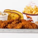 Big Chicken food on platter.
