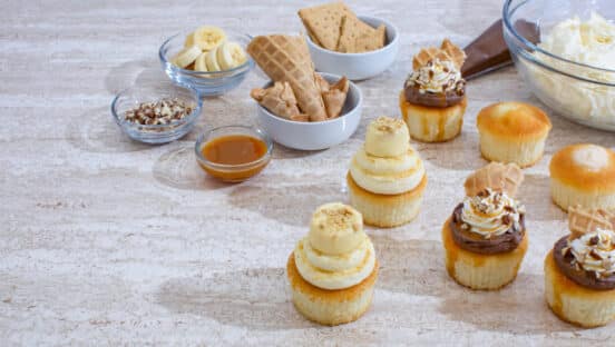 Edible's cupcake lineup.