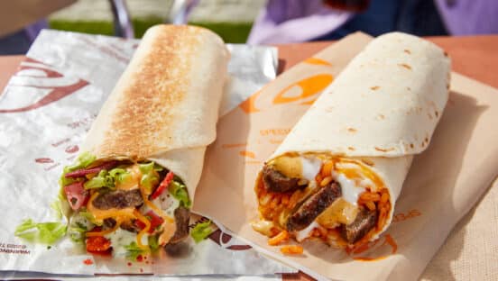 Taco Bell's Grilled Steak Burritos.
