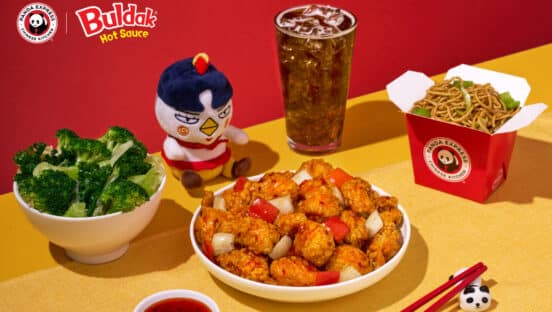 A graphic showcasing the new Dynamite Sweet & Sour Chicken.