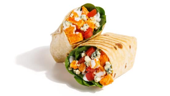 the Buffalo Chicken Wrap from Saladworks.