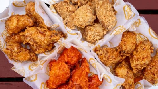 Church’s Texas Chicken wings.
